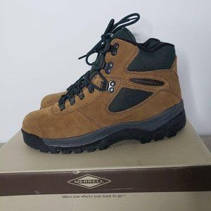 merrell eagle air cushioned suede hiking boots